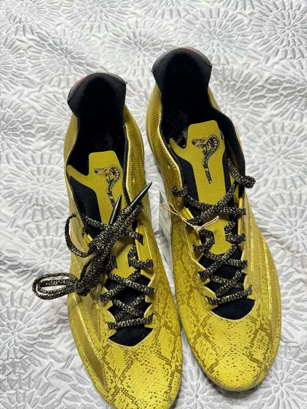 Adidas x Disney Jafar Adizero Electric Gold Football Cleats JP9953 Men's Size 14